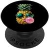 Sassy Pineapple Co. Occhiali da sole Sassy Ananas Bubblegum Art PopSockets PopGrip Adesivo