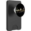 Silhouette di Dresda per gli amanti dell Dresda Skyline Heartbeat Cuore Tedesco I Love Dresden PopSockets PopWallet per MagSafe