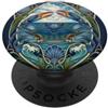 Belle Epoque Animals Design Art Nouveau Blue Crab Sea Life PopSockets PopGrip Adesivo