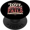 Bible Scripture Corinthians 13:8 Tees Co L'amore non manca mai la Bibbia Versetto 1 Corinzi 13:8 PopSockets PopGrip Adesivo