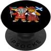 Mozambique Scotland Roots Bandiera Scozia Mozambico Radici scozzese-mozambicane PopSockets PopGrip Adesivo