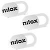 Nilox - Copri Webcam Privacy - Copri Telecamera PC Scorrevole - Design Ultrasottile - Adatto per Notebook, Tablet e TV - Confezione da 3 Pezzi - Colore Bianco
