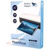 Raylu Paper® - Confezione da 100 buste per plastificazione, trasparenti, finitura lucida, fogli termici per plastificazione, buste per plastificatrice, fogli di plastica (125 micorn, A7)