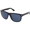 Ray-Ban Boyfriend RB4147 601/80 | Occhiali da Sole Graduati o Non Graduati | Prova Online | Unisex | Plastica | Quadrati | Nero | Adrialenti