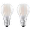 OSRAM 2 x Osram LED a filamento A60 11W = 100W E27 opaco 1521lm bianco neutro 4000K 300°