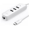 Ugreen HUB 4in1 USB Tipo C - 3x USB Tipo A 3.1 Gen 1 + RJ45 PD Bianco (CM416 50620)