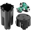 Desiumite Ricambio per BL1013 BL1014 12 V per alloggiamento batteria con scheda PCB ABS guscio nero per 194550-6 194551-4 195332-9 per trapano avvitatore a batteria utensili elettrici (1 set)