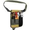 Trurovem Cintura per attrezzi da giardinaggio con tessuto Oxford industriale con cerniera, tasche sicure con distribuzione bilanciata del peso, organizer a cinque tasche, supporto lombare regolabile