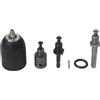 LVYXON Set di mandrini per trapano senza chiave 5 in 1, 2-13 mm, con adattatore SDS Plus, codolo esagonale per trapani a percussione per martelli rotanti strumenti di costruzione fai da te