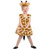 Krause & Sohn Costume da giraffa da ragazza, con cerchietto per bambini, taglia 98/104, 118.008.04, per costume da giraffa (98/104), giallo/marrone