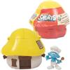 The Smurfs Les Schtroumpfs, Casa con 1 Figurina, 5,5 cm, Modello Puffo Cuocere, per Bambini dai 3 anni, PUF381, Giallo