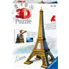 Ravensburger Wieża Eiffela 216 elementów Puzzle 3D Budynki 12556 Dla dzieci i dorosłych. Technologia Easy Click - każdy element pasuje idealnie