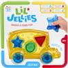 Goliath - Lil' Jellies Jelly Bus - Veicolo su Ruote per apprendimento precoce - Forme da Inserire + mattoncini Squishy sensoriali da Toccare - Forme per Imparare, abilità motorie - dai 6 Mesi