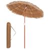 COSTWAY Ombrellone da Spiaggia 175 cm, Ombrelloe di Paglia PP con Borsa, Parasole Hawaiano con Inclinazione Regolabile, per Spiaggia Giardino Piscina (175 cm Modello 2)