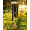 Howarmer Campanelli a vento per esterni, tono profondo, 76 cm, Amazing Grace Wind Chimes all'aperto, commemorativo con gancio, festa della mamma/inaugurazione della casa, patio, giardino, cortile, decorazione