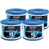 POOLPURE Cartuccia per Bestway 58323, Filtro Taglia VI pour Lay-Z-Spa Modelli Miami, Vegas, Palm Springs, Filtro Piscina, Confezione da 4