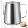 Vonsera Bricco Latte 600ml in Acciaio Inox, Pentolino Latte di Misurazione Montalatte Schiuma Bollitore Lattiera Brocca In Schiuma per la Preparazione di Cappuccino