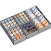 SONGMICS Organizer Cassetti Pieghevole, Divisori per Armadio Interno, Set di 6, 28/32 x 26 x 10 cm, Organizer Biancheria Intima Salvaspazio, Grigio Tortora, Collezione Tina RUS018GD01