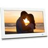 Generic Cornice portafoto digitale con ampio display, telecomando, slot USB/SD, riproduzione video, musica, foto, e-book, calendario, orologio, sensore di movimento, accensione e spegnimento automatico