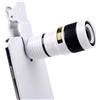 Risveglio Kit di obiettivi professionali per fotocamera del telefono con teleobiettivo, zoom, macro, grandangolo e obiettivi fisheye, attacco a clip in alluminio per smartphone (nero)