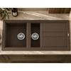 Elleci Lavello cucina 1 vasca e mezza 100x51 cm da incasso in Keratek Marrone | Elleci Best 475 LKB47587