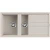 Elleci Lavello cucina 100x51 cm 1 vasca e mezza da incasso in Granitek Bianco Soft | Elleci Best 475 LGB47539