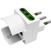 EcoPrice Adattatore Triplo 1 Schuko Open +2 10/16A Spina 16A