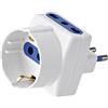 EcoPrice Adattatore Triplo 1 Schuko +2 10/16A Spina 16A