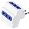 EcoPrice Adattatore Triplo 3 10A Spina 2P+T 10A W