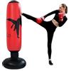 HJYDGJ Sacco da boxe gonfiabile, da 160 cm, in piedi, in PVC, retrattile, adatto per praticare karate, taekwondo, boxe, ecc. (rosso)