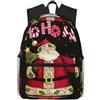 ybhgvc Merry Christmas Print Unisex Leggero Impermeabile Casual Zaino Per Il Viaggio Quotidiano Viaggi Weekend