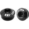 Gdfnmogo Copertura per pedale della bicicletta, per mountain bike pieghevole, viti di bloccaggio dell'asse passante in lega di alluminio, diametro 14 mm, ricambio con bulloni di fissaggio, nero rosso