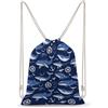 SMAZDFXX Zaino con coulisse l Whales Steering Wheels, borsa sportiva da palestra in tela per uomo e donna