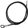 CLISPEED Cavo Resistente e Facile da Trasportare 1,4m 5mm Diametro in Acciaio Rivestito in Pu Nero per Attrezzature Fitness per Palestra Domestica e Allenamento