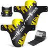 FETESNICE Parafanghi MTB Universali 1,2 mm - Set Anteriore e Posteriore - Parafango Bici Leggero in PP Rinforzato - Compatibile con Mountain Bike 20-29", Solo Freni a Disco