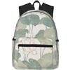 ybhgvc Black Lily Pads Print Unisex Leggero Impermeabile Zaino Casual Per Il Viaggio Quotidiano Viaggi Weekend