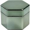 Drawup Scatola magnetica per gessetti da biliardo per gessetti esagonali, supporto retrattile per stecche da biliardo, design compatto grigio, 35 x 31 x 27 mm