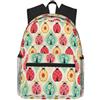 ybhgvc Coccinelle Cartoon Pattern Stampa Unisex Leggero Impermeabile Casual Zaino Per Il Viaggio Quotidiano Viaggi Weekend