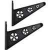 CHICAMPERA Porta Snowboard e Supporto per Mazze da Baseball da Muro in Pp Nero, Risparmio Spazio e Tenuta Salda, per Casa e Negozio