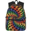 ybhgvc Bear Dancing Tie Dye Print Unisex Leggero Impermeabile Casual Zaino Per Il Viaggio Quotidiano Viaggi Weekend