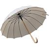 Generic HLTYGWX Ombrelli Ombrello da Esterno Ombrello da Golf Antivento con Manico Lungo in Legno con Apertura Automatica per Uomo e Donna Ombrello da Pioggia Antivento(G)