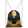 SMAZDFXX Zaino con coulisse Eagles Sun And Desert, borsa sportiva da palestra in tela per uomo e donna