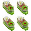 DAGLLGEW 4 pezzi di luce per giubbotto di salvataggio, luci stroboscopiche di emergenza attivate dall'acqua per immersioni e salvataggio in acqua, segnali luminosi di sicurezza per giubbotto di salvatagg