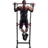 aefxNika Power Tower - Stazione per dip e trazioni, regolabile in altezza da 165 a 210 cm, portata 150 kg, attrezzo versatile per fitness a casa, con manicotti in PVC