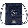 Colourbook Sacca Coulisse Zaino Palestra Napoli (Blu) | 35x45, Sport e Tempo Libero, Licenza Ufficiale, Tessuto Impermeabile, Puller in Gomma, Spallacci Cordoncini