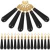 DIYEAH Bobber Stopper da Pesca Accessori Creativi per Pesca in Mare in Silicone e Metallo 30 Pezzi Nero, Design Compatto e Versatile per Galleggianti