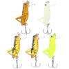 DIYEAH 5 Pezzi Esche Artificiali per Pesca in Acqua Dolce, Imitazione Cavalletta 3,3cm 3g, Resistenti e Realistiche, Esca in Plastica per Pesca alla Trota Colore Casuale