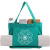 MKTOLHUs Borsa da yoga completa per borsa da yoga in tela di cotone, multi tasca, borsa da palestra per donne e uomini, uso da viaggio (nero)