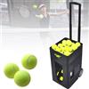 Generic Lanciatore automatico di palline da tennis con telecomando e app, angolo di lancio regolabile, capacità di 50 palline, portatile per allenamento da soli