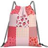 Generic Zaino con Coulisse Strawberry 07 Drawstring Backpack Pieghevole Sacca da Palestra Resistente Sacchetta Sportiva per Viaggi Spiaggia Vacanze